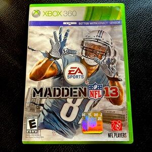 XBOX 360 EA sports Madden ‘13 game. NFL sticker in cover.